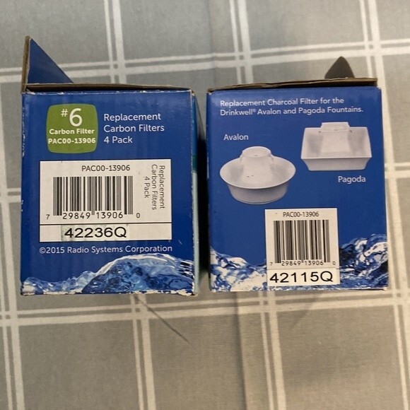 PetSafe Carbon Filters PAC00-13906 Drinkwell Avalon Pagoda Sedona Water Fountain - Picture 2 of 9